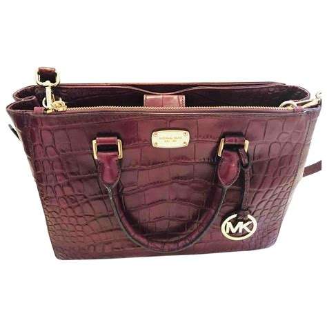 large burgundy michael kors leather handbag|Michael Kors burgundy crossbody bag.